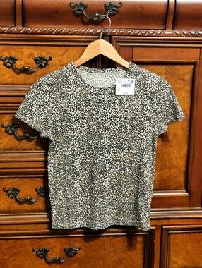 NWT AMERICAN EAGLE cheetah print T shirt M